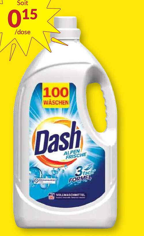 Lessive liquide ou en poudre, 100 doses