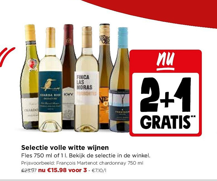 Selectie volle witte wijnen