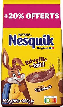 Poudre chocolatée poche Nesquik