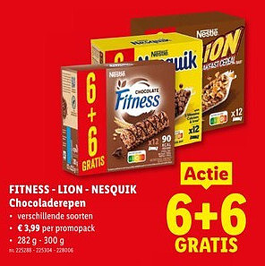 FITNESS -LION - NESQUIK Chocoladerepen