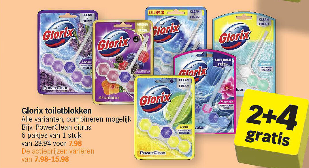 Glorix toiletblokken
