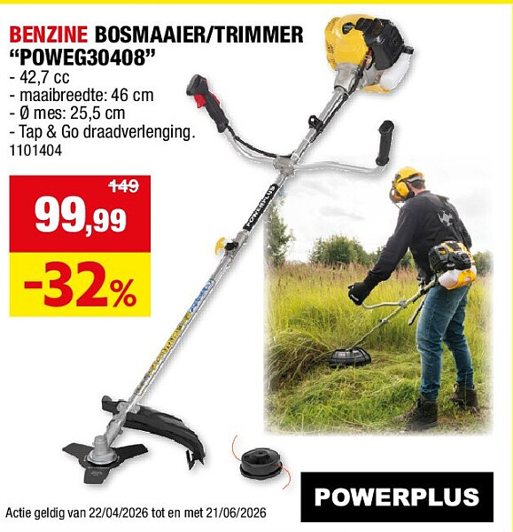 BENZINE BOSMAAIER/TRIMMER “POWEG30408”