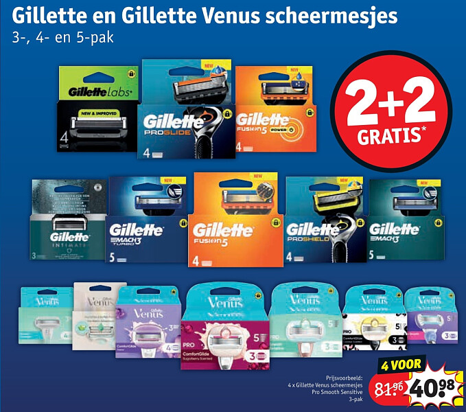 Gillette Venus scheermesjes Pro Smooth Sensitive 3-pak