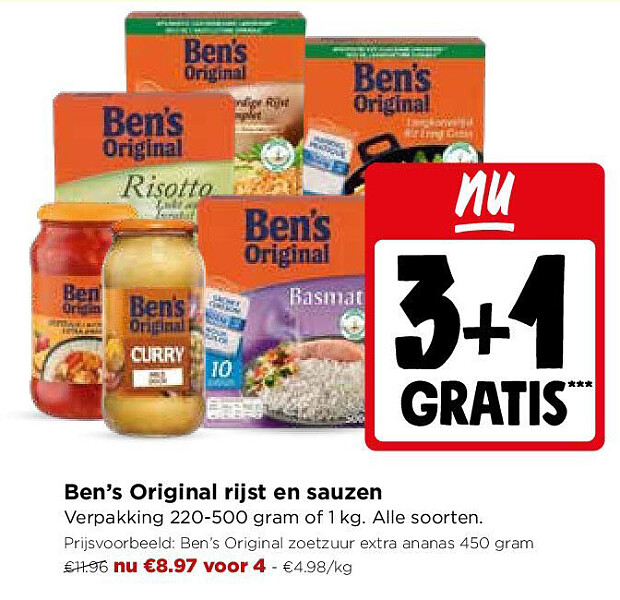 Ben’s Original rijst en sauzen