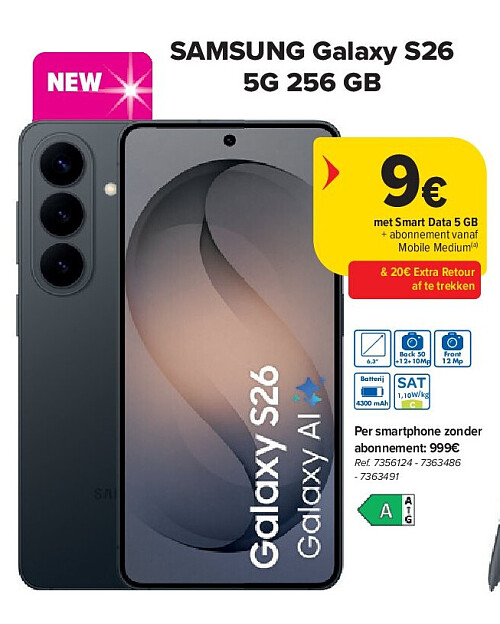 SAMSUNG Galaxy S26 5G 256 GB