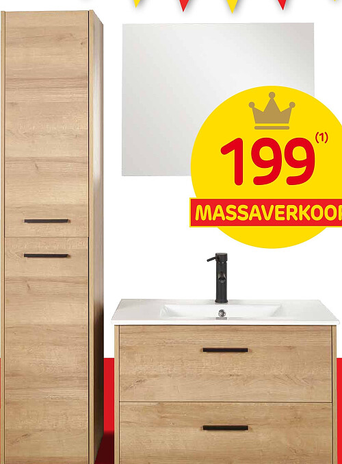 Hangend badkamermeubel Vanity L. 80 cm