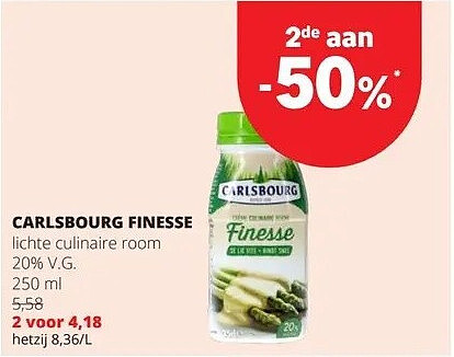 CARLSBOURG FINESSE lichte culinaire room 20% V.G 250 ml
