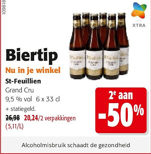 St-Feuillien Grand Cru 9,5 % vol 6 x 33 cl