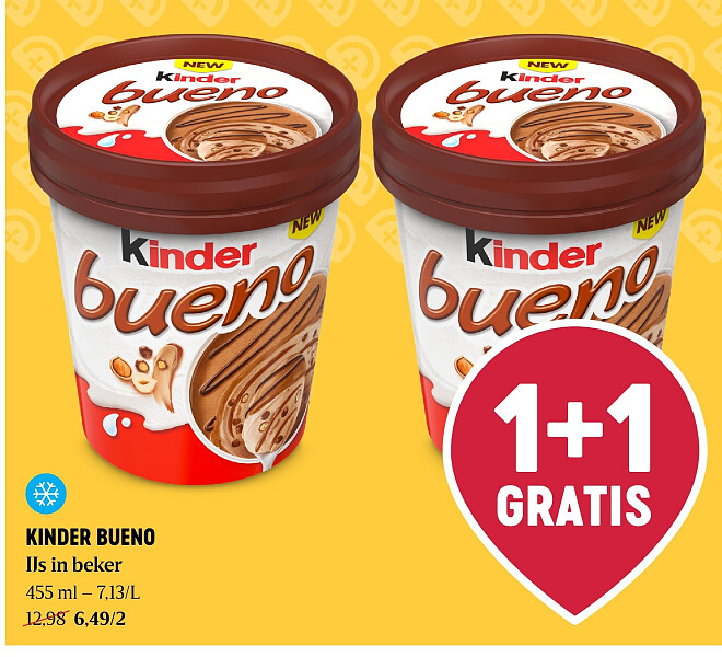 KINDER BUENO IJs in beker