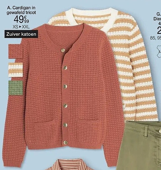 Cardigan in zuiver katoen
