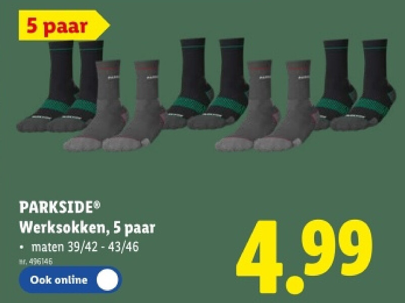 Werksokken, 5 paar