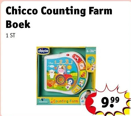 Chicco Counting Farm Boek