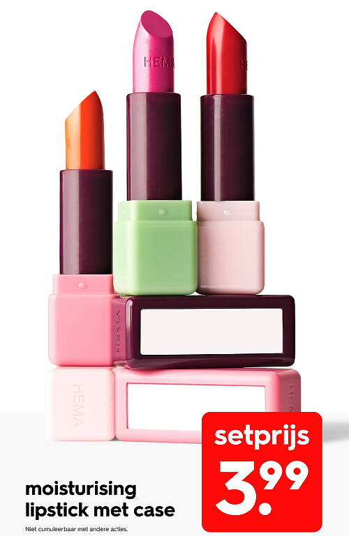 moisturising lipstick met case
