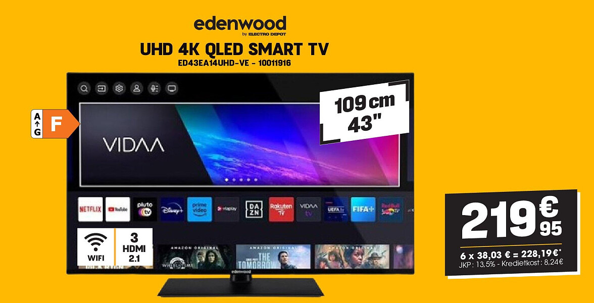 edenwood UHD 4K QLED SMART TV