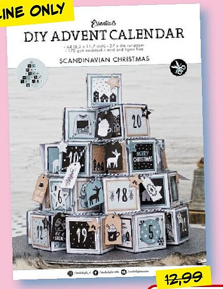 DIY adventskalender Scandinavian Christmas