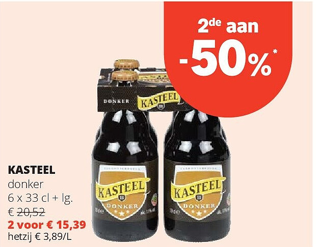 KASTEEL donker 6 x 33 cl + lg.