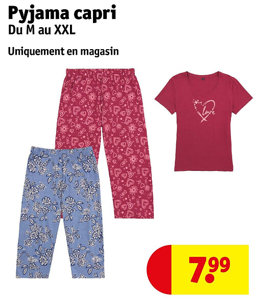 Pyjama capri