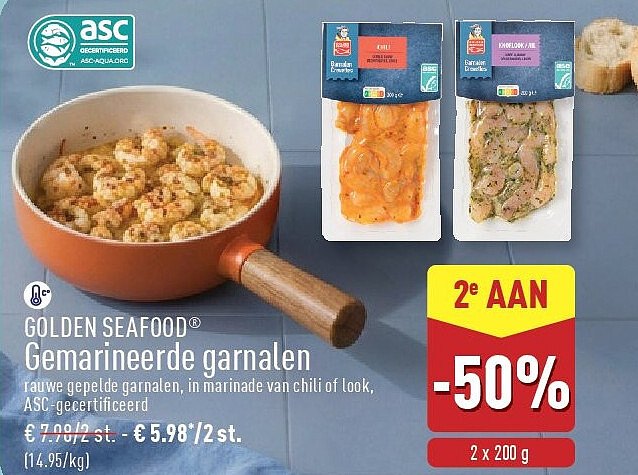Gemarineerde garnalen