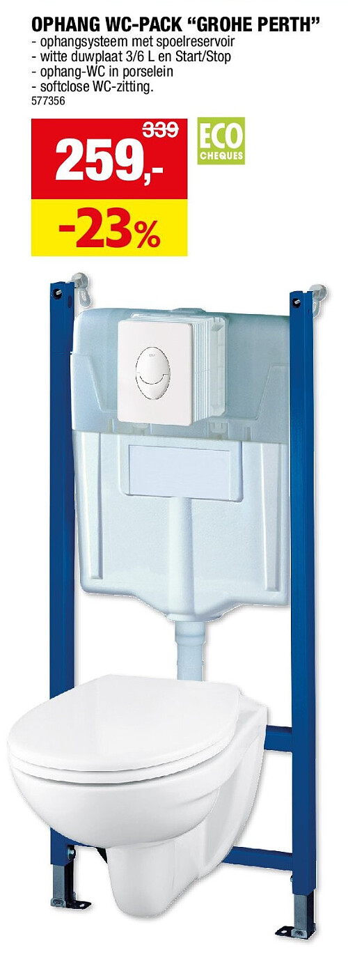 OPHANG WC-PACK “GROHE PERTH”