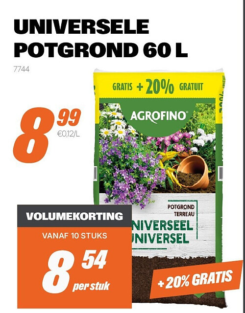 UNIVERSELE POTGROND 60 L