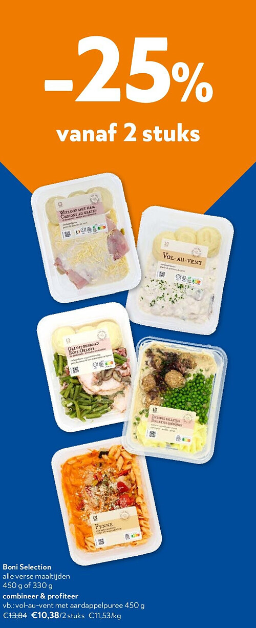 Boni Selection vol-au-vent met aardappelpuree 450 g