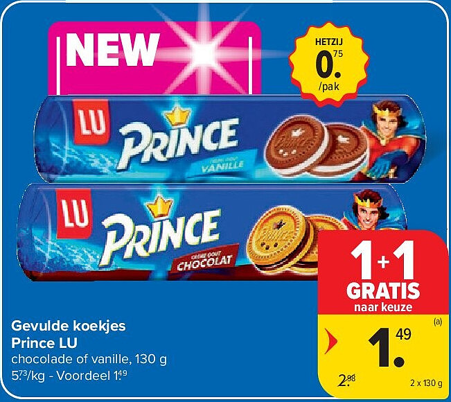 Gevulde koekjes Prince LU