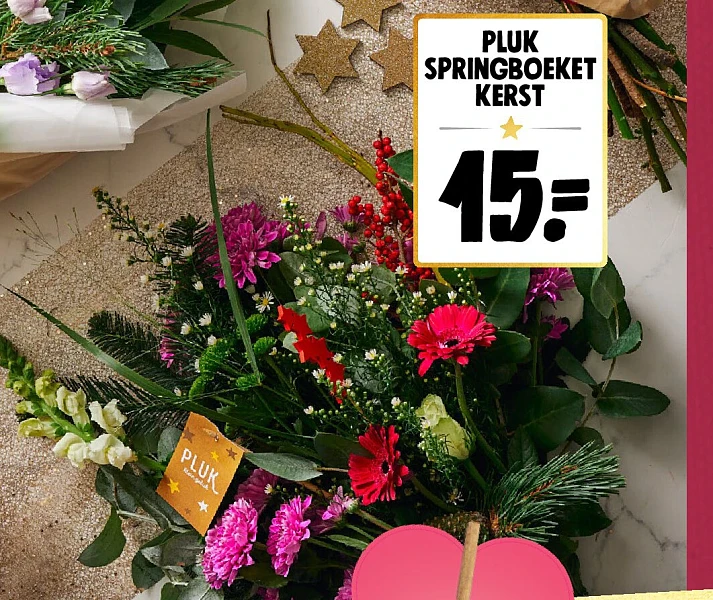 pluk springboeket kerst