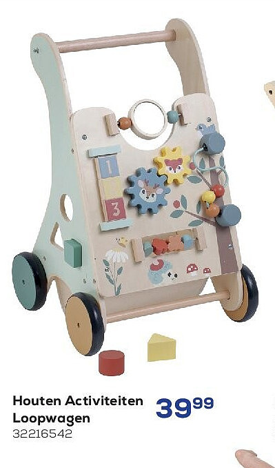 Houten Activiteiten Loopwagen