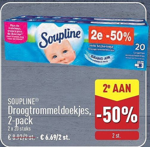 Droogtrommeldoekjes, 2-pack