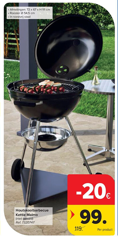 Houtskoolbarbecue Kettle Malmo