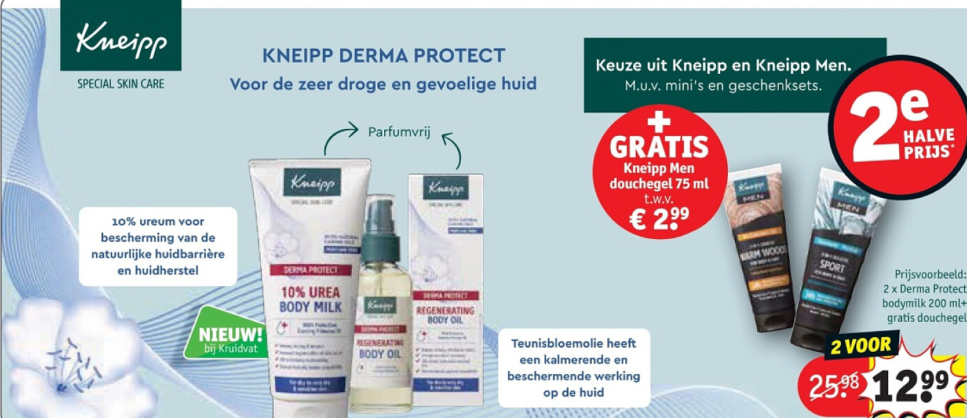 Derma Protect bodymilk 200 ml+ gratis douchegel