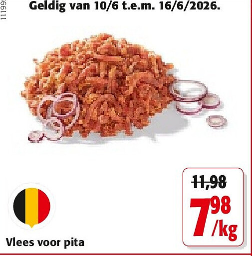Vlees voor pita