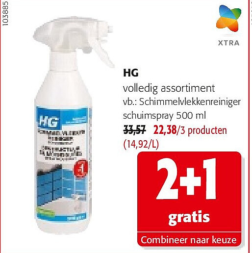 HG Schimmelvlekkenreiniger schuimspray 500 ml