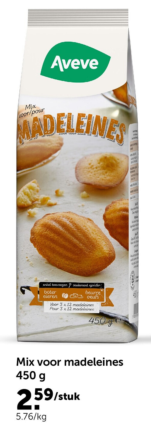 Mix voor madeleines 450 g
