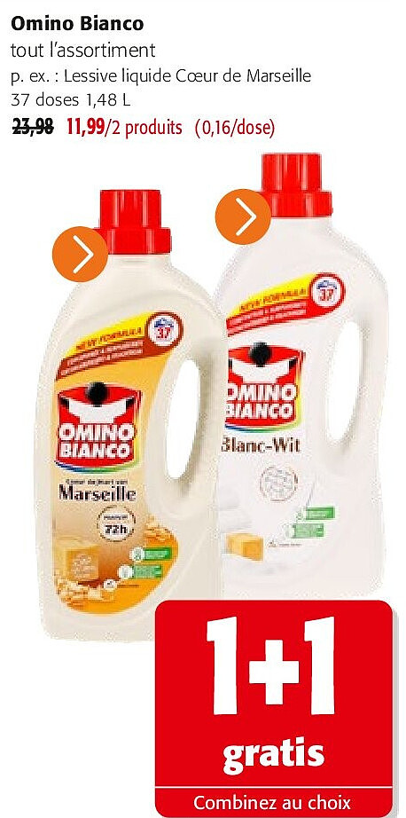Omino Bianco tout l’assortiment