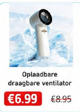plaadbare draagbare ventilator