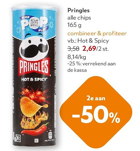 Pringles alle chips 165 g