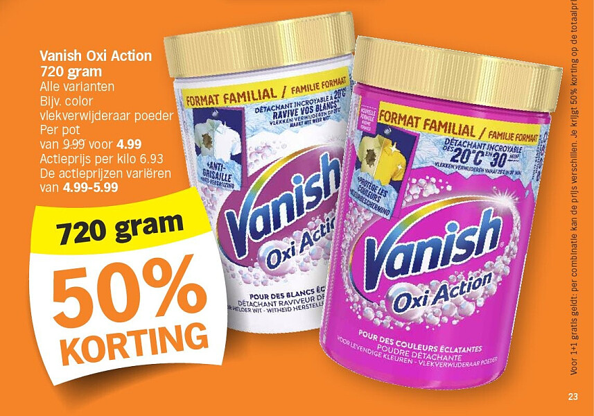 Vanish Oxi Action 720 gram