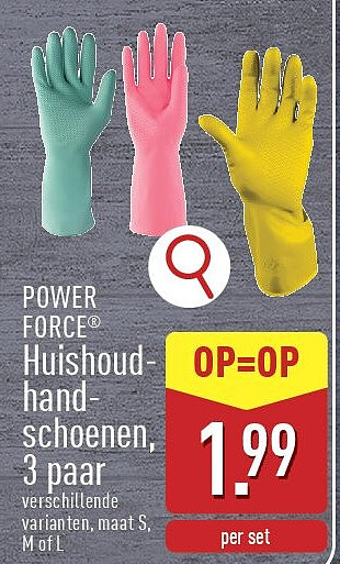 Huishoudhandschoenen, 3paar