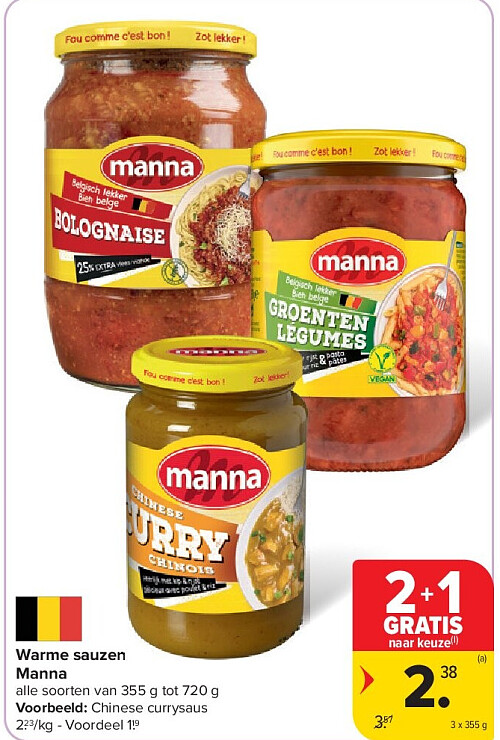 Warme sauzen Manna