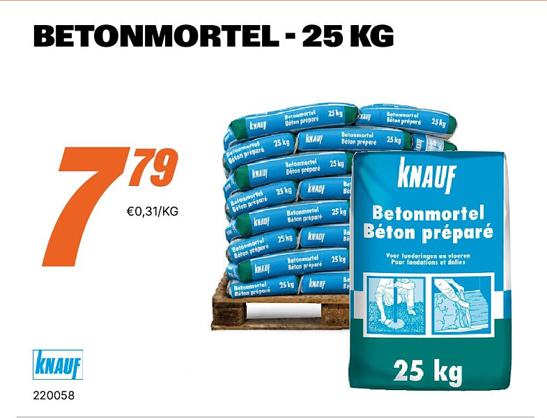 BETONMORTEL - 25 KG
