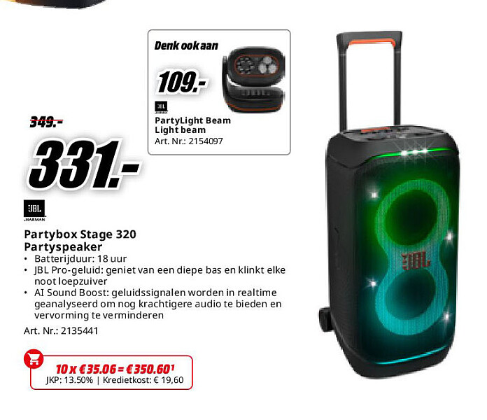 Partybox Stage 320 Partyspeaker