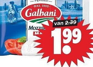 Galbani maxi mozzarella