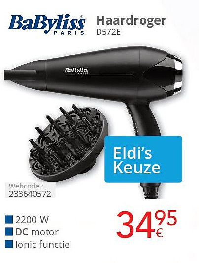 Babyliss Haardroger D572E