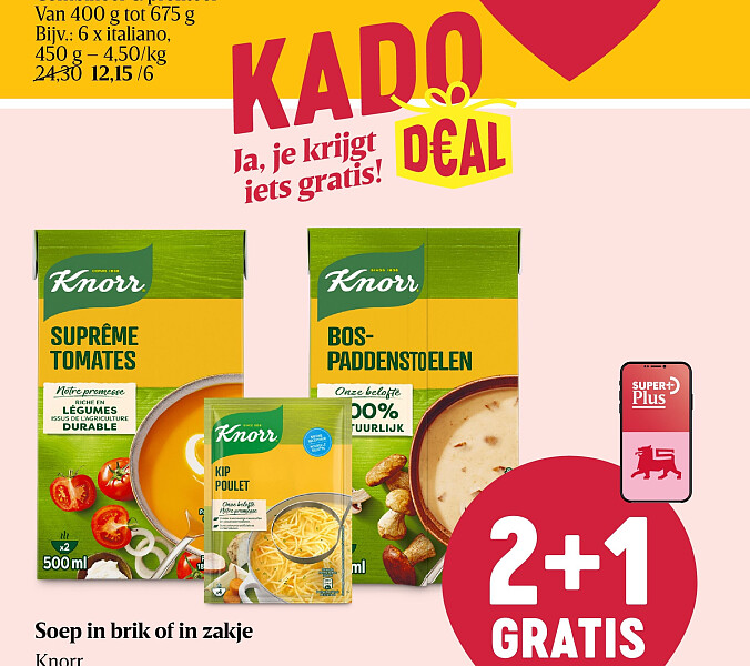 Soep in brik of in zakje