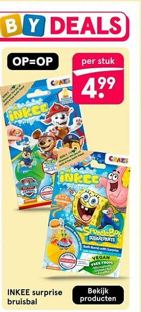 INKEE surprise bruisbal