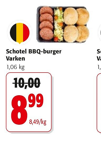 Schotel BBQ-burger Varken