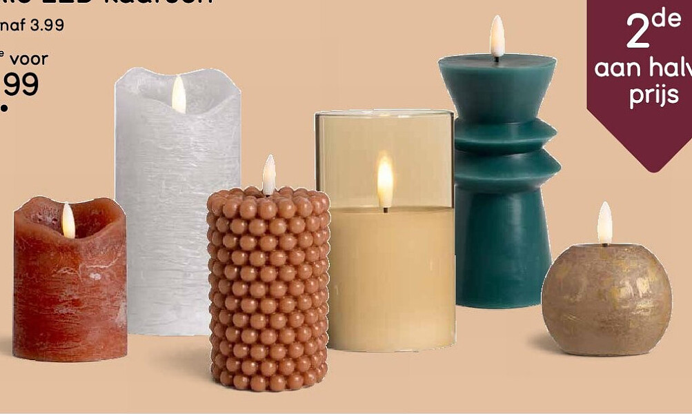 Alle LED kaarsen