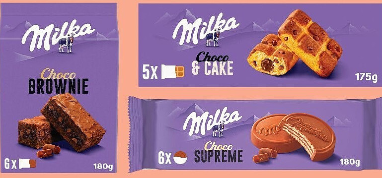 2+1 offert sur la gamme gâteaux Milka