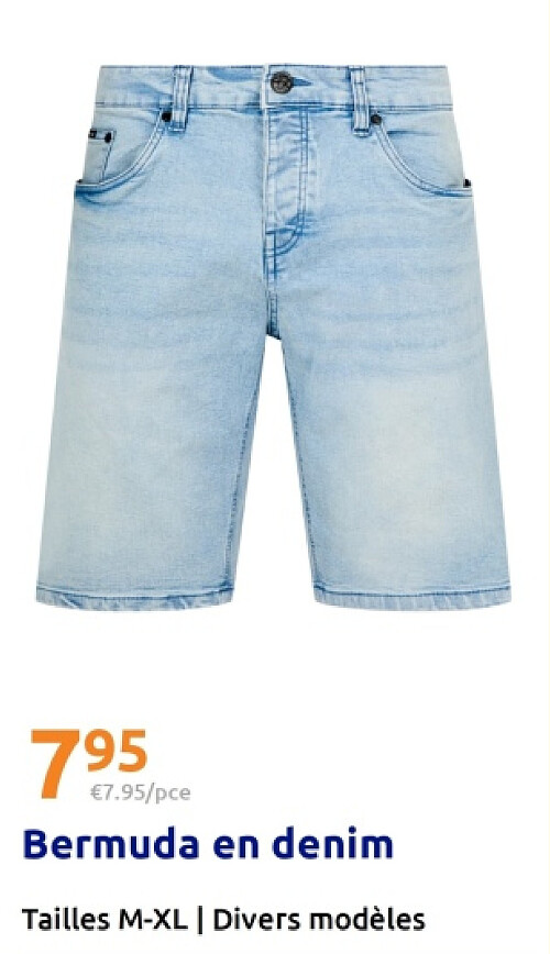 Bermuda en denim
